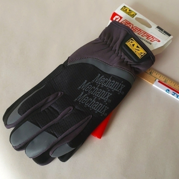 Mechanixs Work Gloves Black Fast Fit Multiuse Size Large Mechanics Wear - Picture 2 of 13